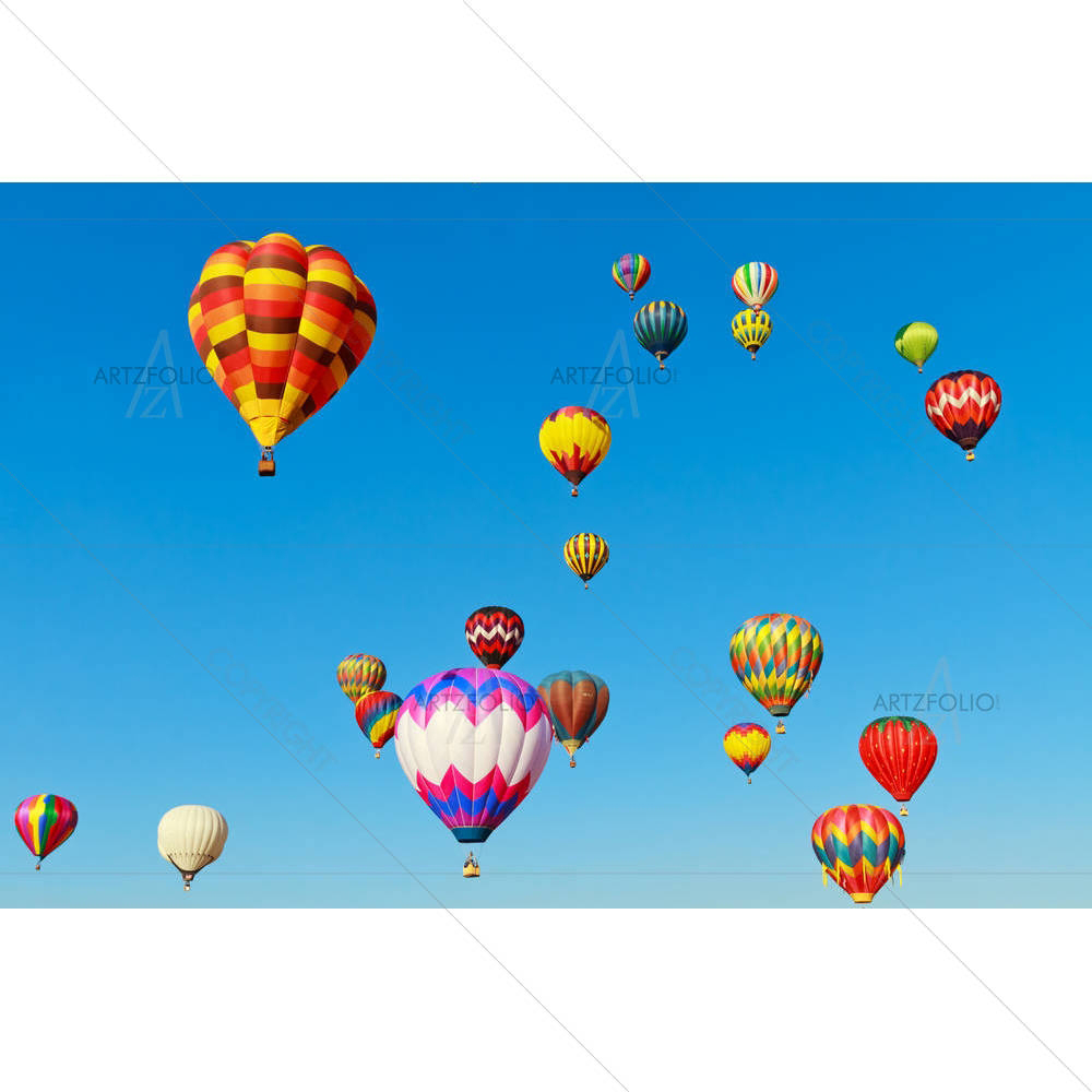 Hot Air Balloons D3 — custom-size art design 5002958