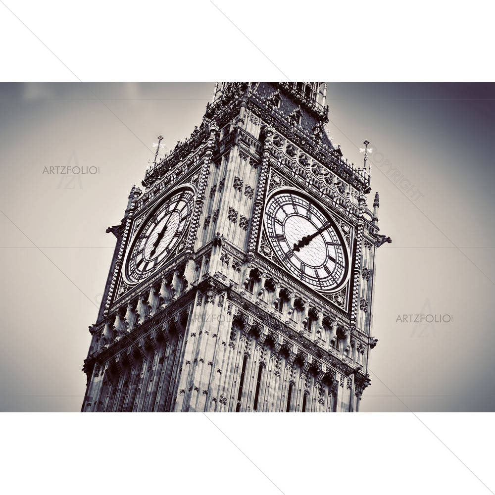 Big Ben Clock, London, England — custom-size art design 5003008