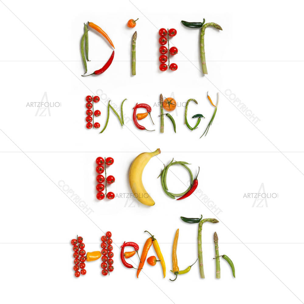 Photo of Diet, Energy, Eco & Health — custom-size art design 5003020