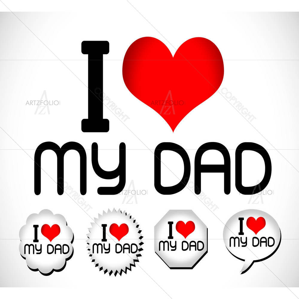 I Love You Dad I Love You Mom — Devotional custom art by ArtzFolio