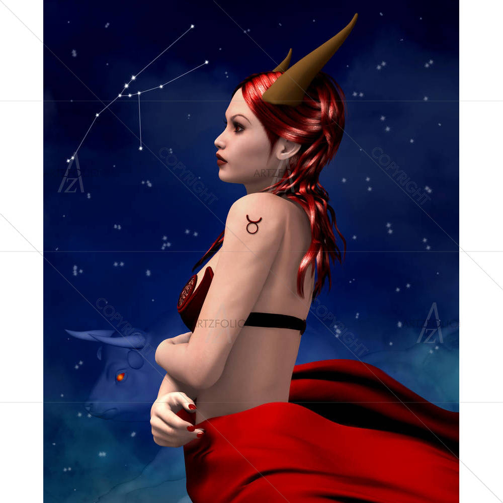 Zodiac Series Taurus D1 — Animals custom art by ArtzFolio
