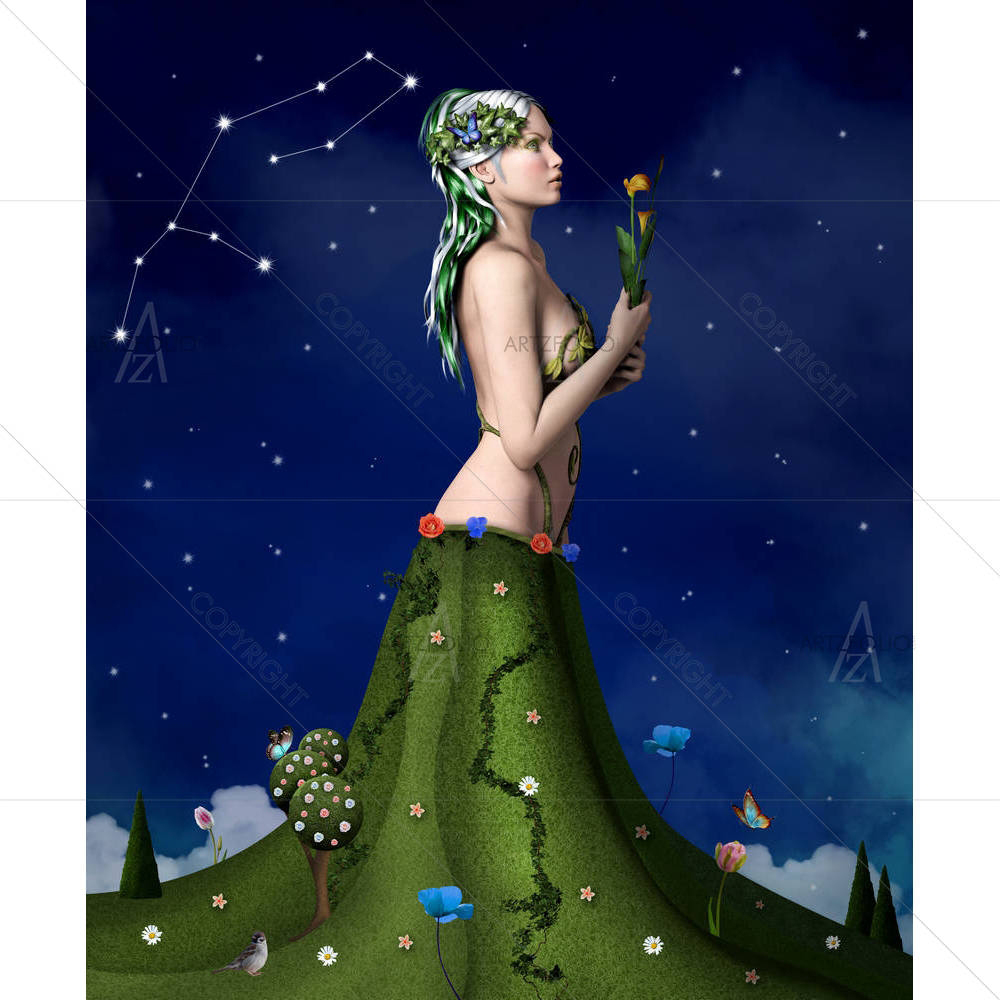 Zodiac Series Virgo D1 — custom-size art design 5003051