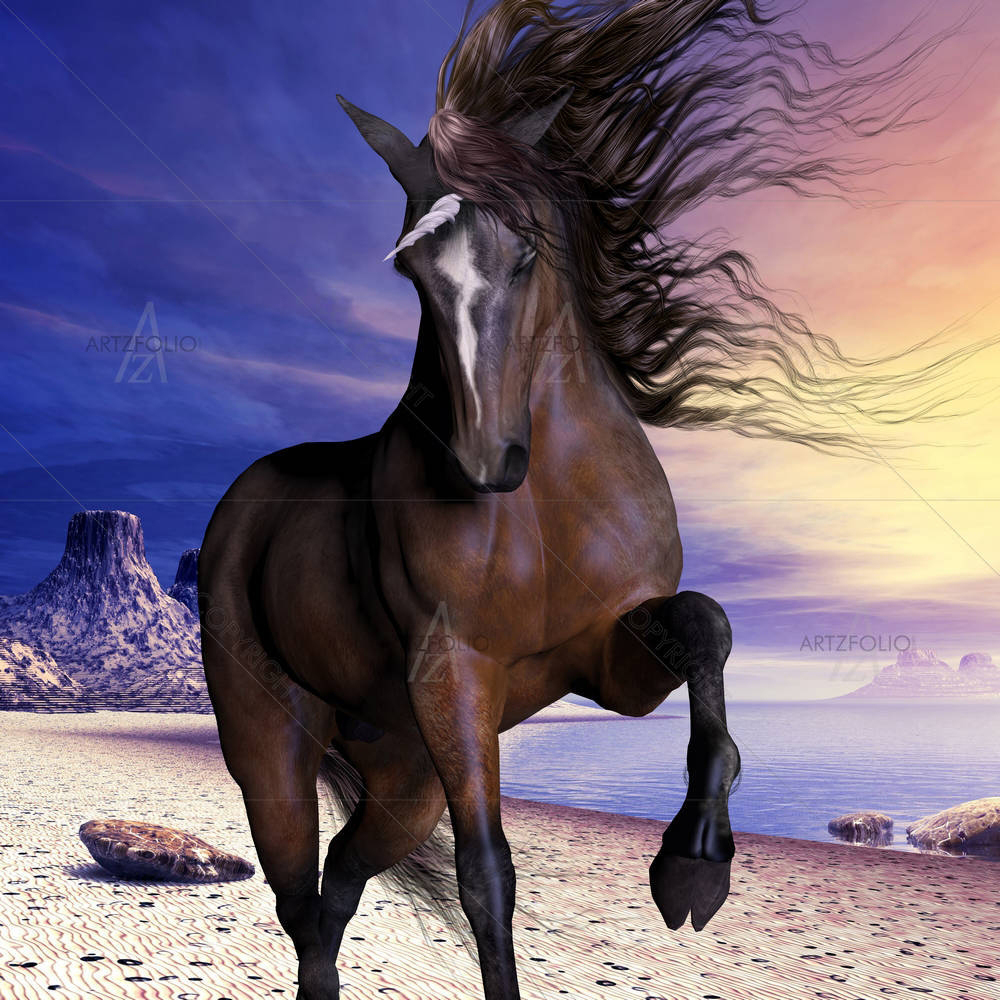 Mahogony Bay Unicorn — custom-size art design 5003075