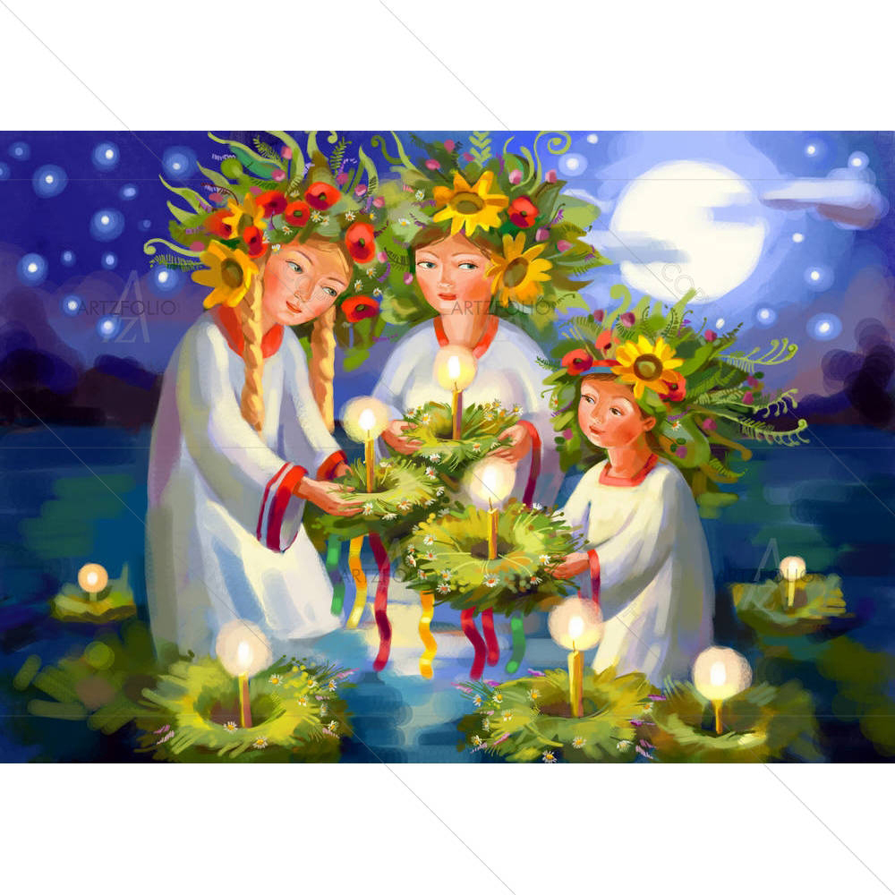 Midsummer Day — Botanical custom art by ArtzFolio