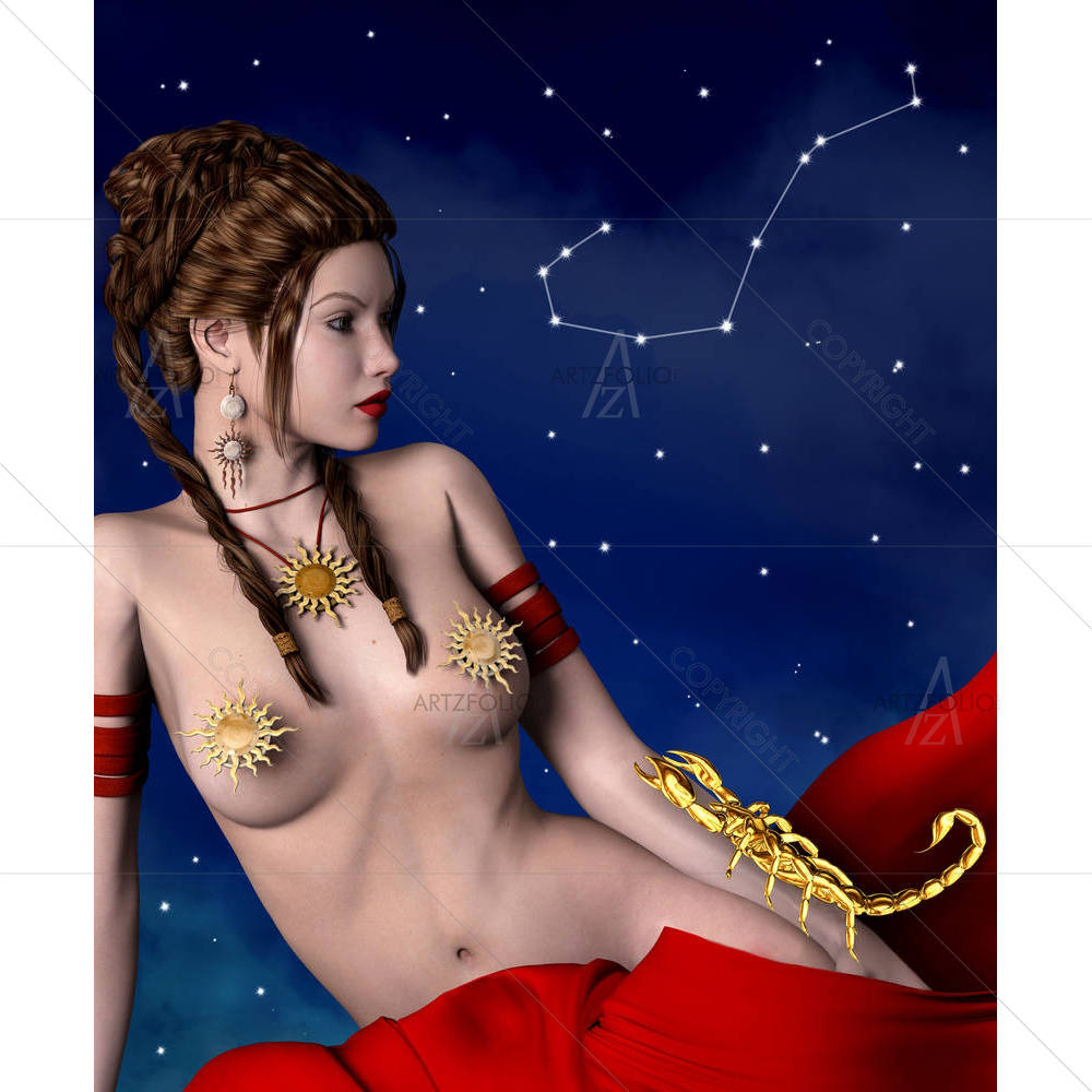 Zodiac Series Scorpio D1 — Astrology custom art by ArtzFolio