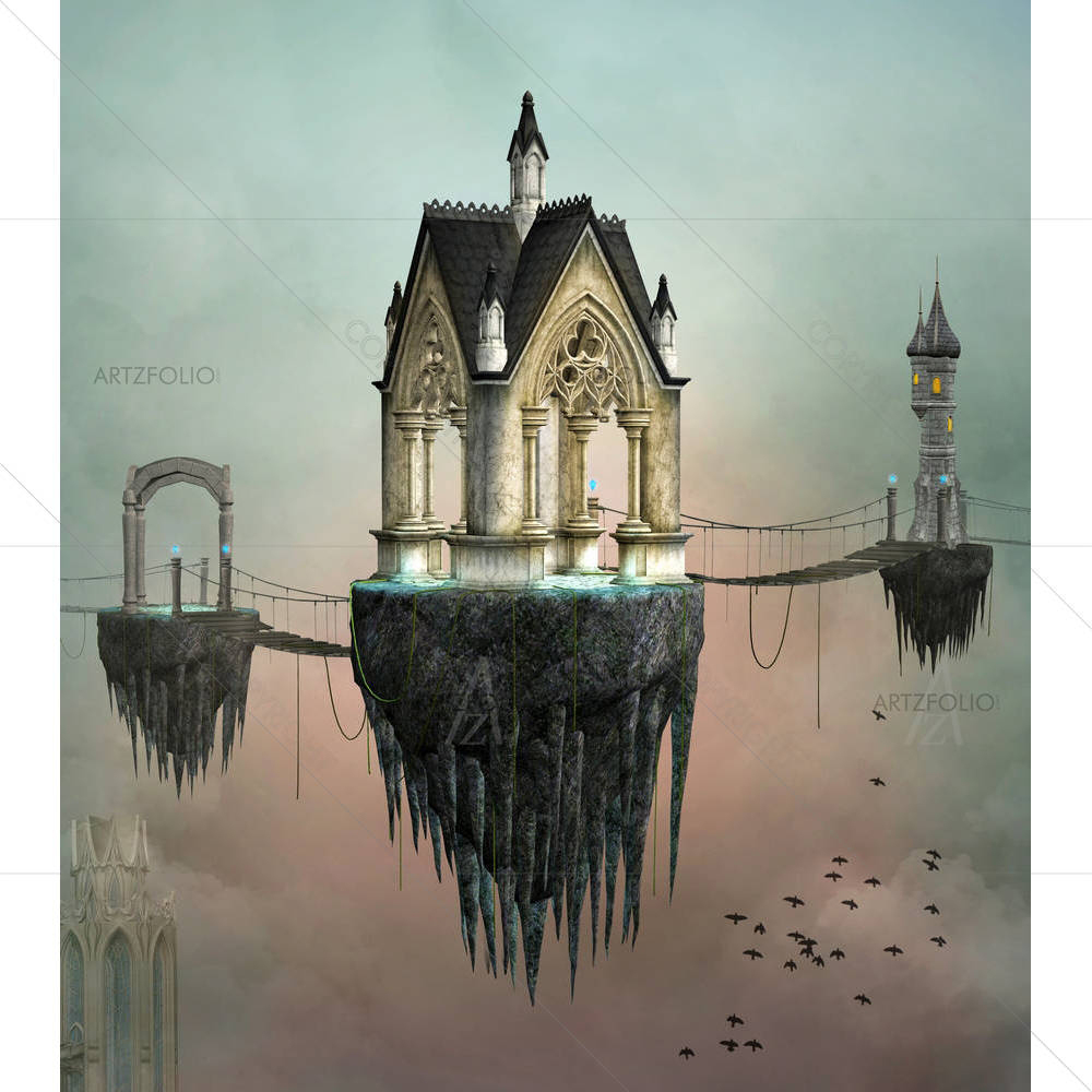 Fantasy Village D1 — custom-size art design 5003097