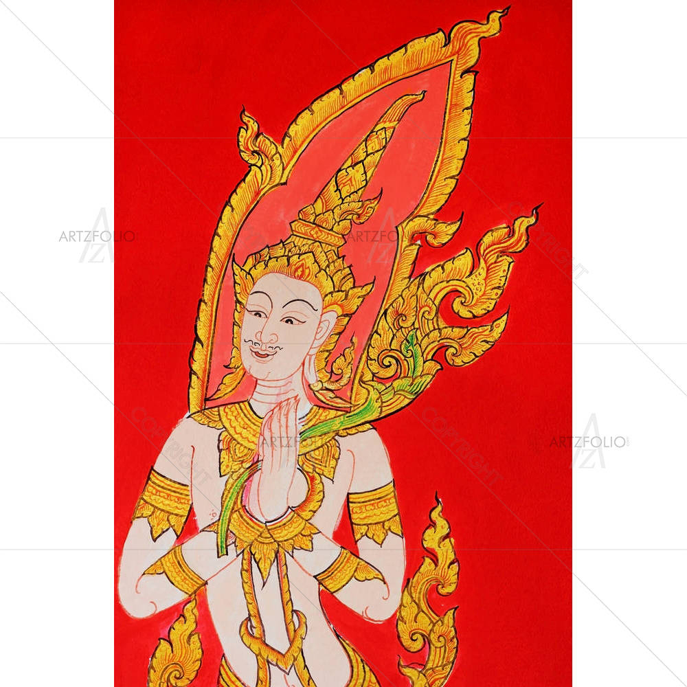 Thai Style Artwork — Devotional custom art by ArtzFolio