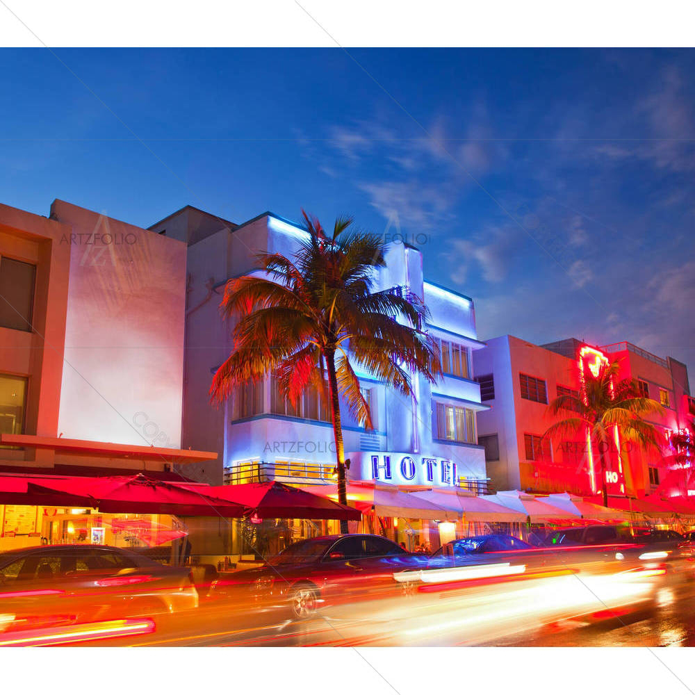 Miami Beach, Florida, USA D3 — custom-size art design 5003141