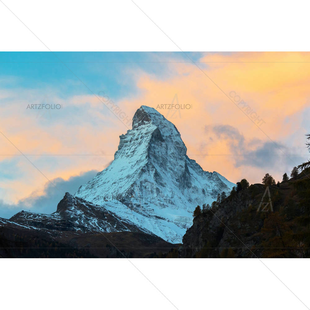 Matterhorn Peak, Zermatt, Switzerland — Automobiles custom art by ArtzFolio