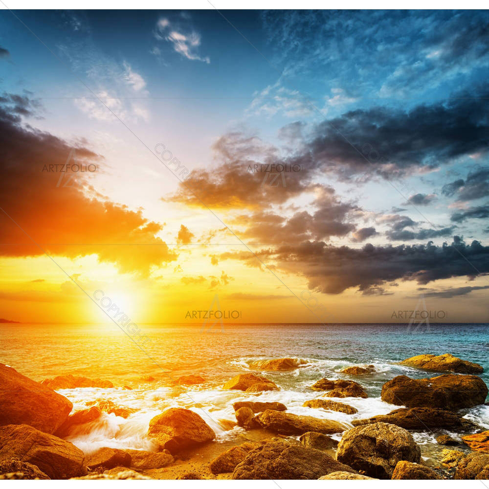 Sunset Landscape D1 — custom-size art design 5003146