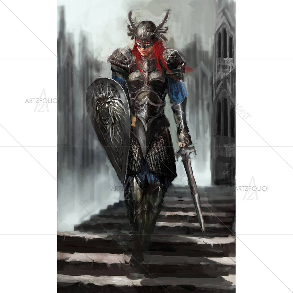 Female Knight — custom-size art design 5003160