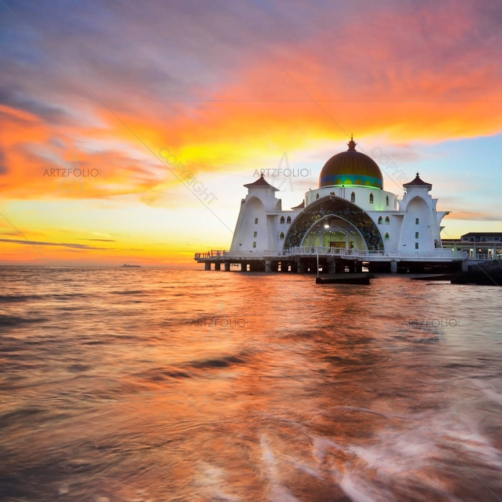 Floating Public Mosque D2 — custom-size art design 5003164