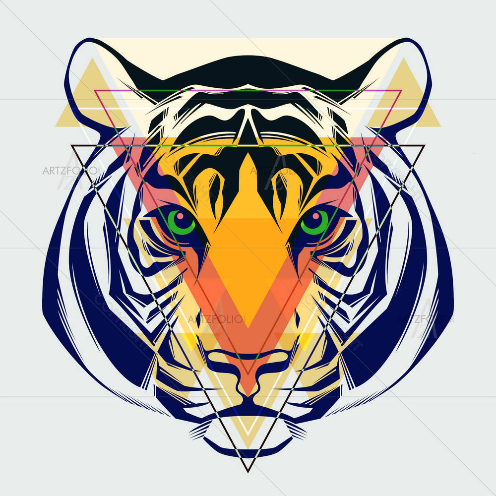 Tiger Head — custom-size art design 5003173