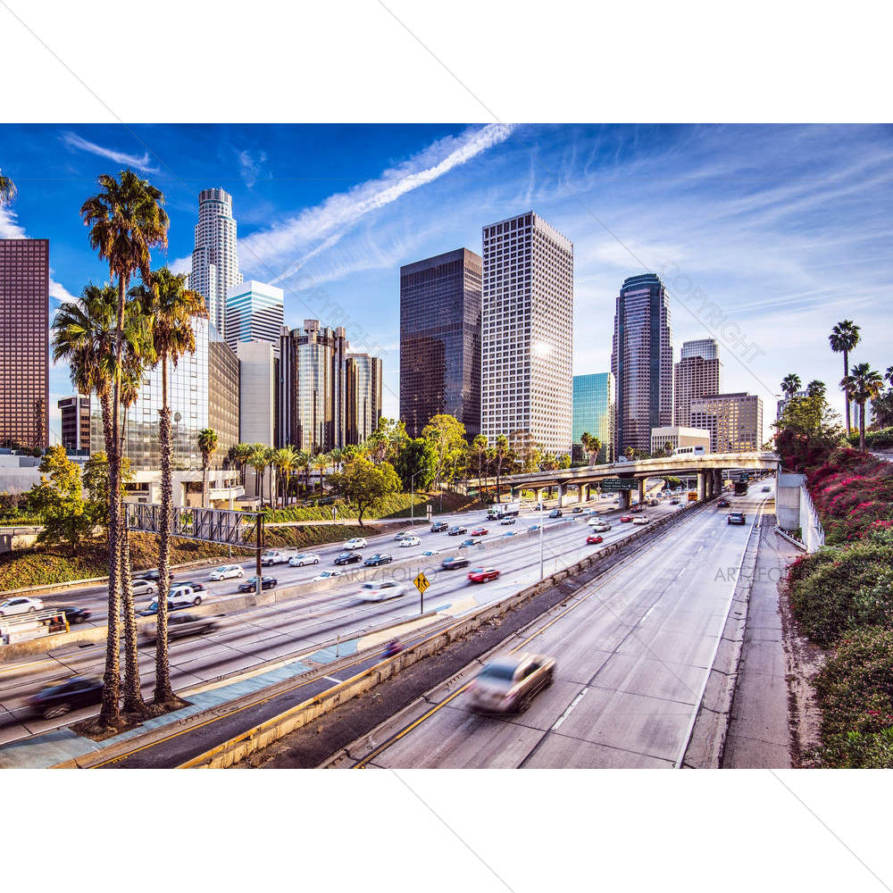 Downtown Cityscape of Los Angeles, California, USA D1 — American custom art by ArtzFolio