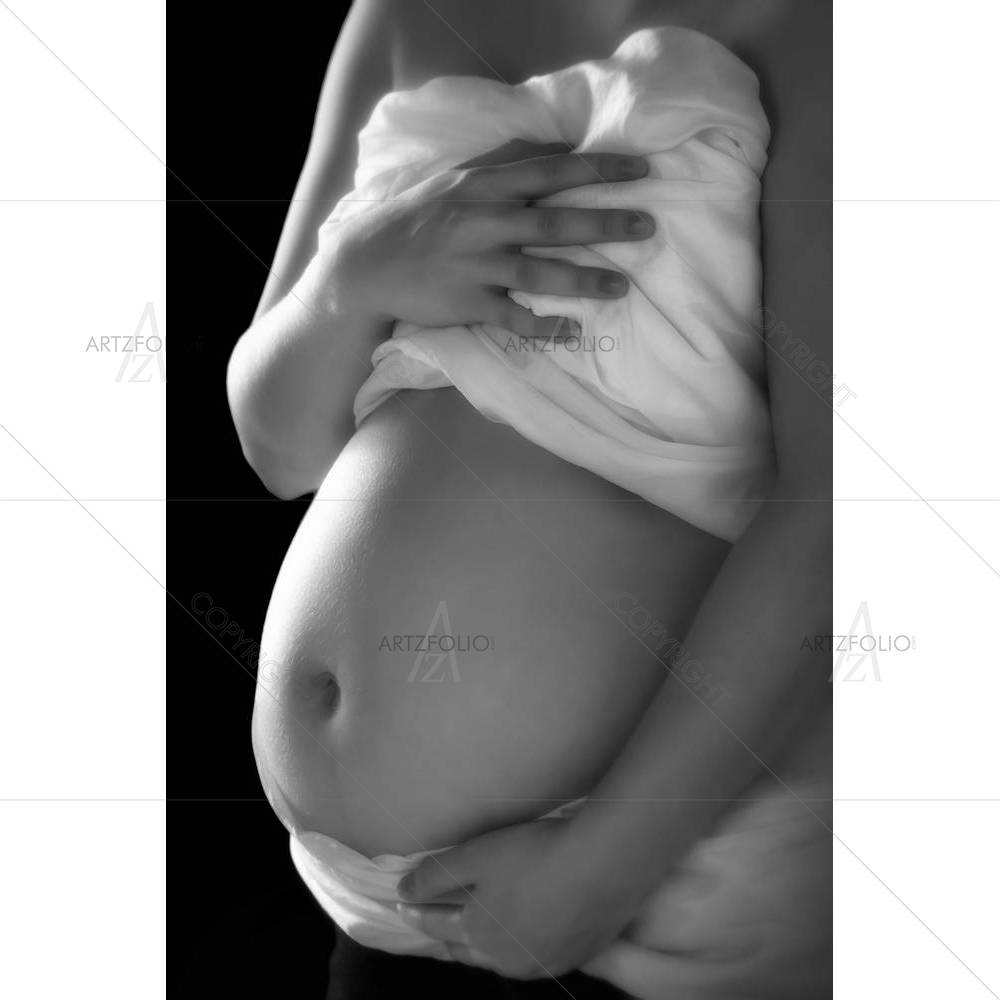 Young Pregnant Woman — custom-size art design 5003180