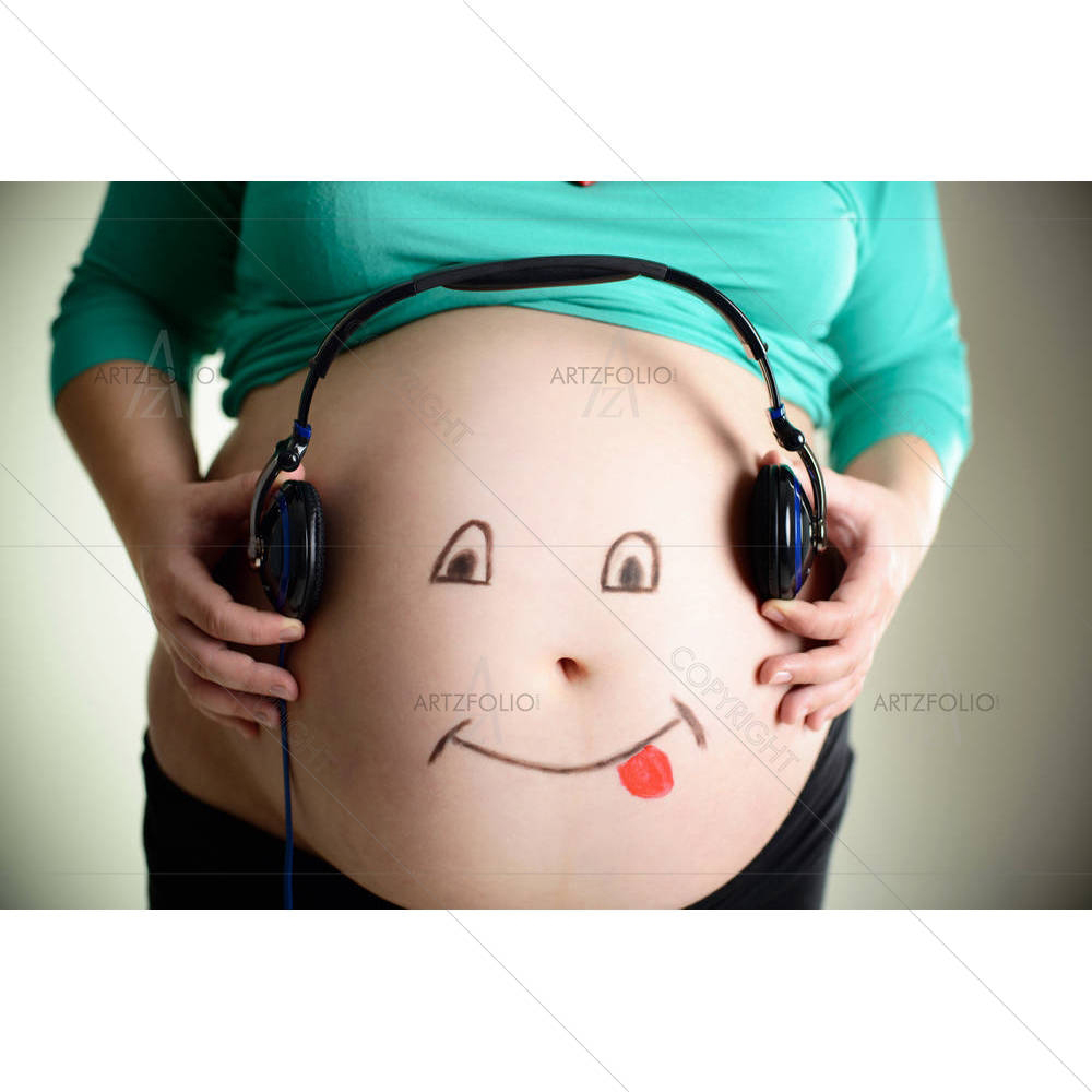 Belly Of A Pregnant Woman — Adult custom art by ArtzFolio
