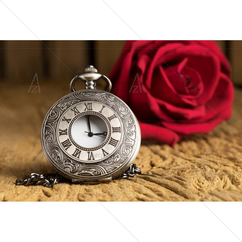 Vintage Antique Pocket Watch D1 — custom-size art design 5003203