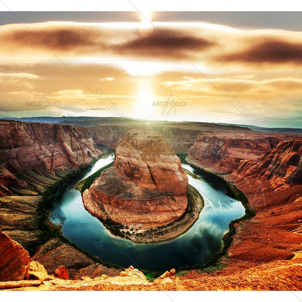 Horse Shoe Bend — custom-size art design 5003208