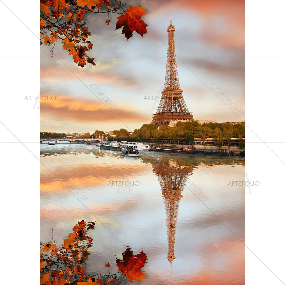 Eiffel Tower Paris France D3 — custom-size art design 5003211