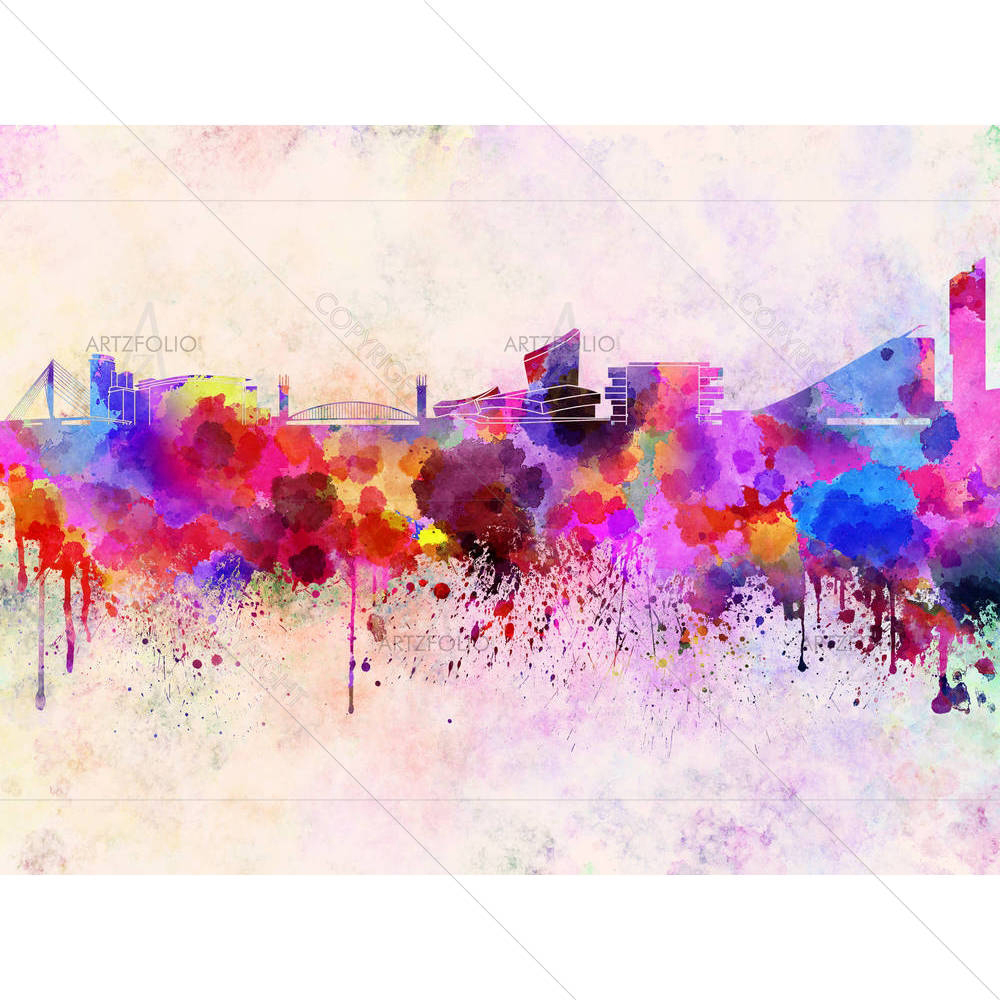 Manchester Skyline, England, UK — custom-size art design 5003222