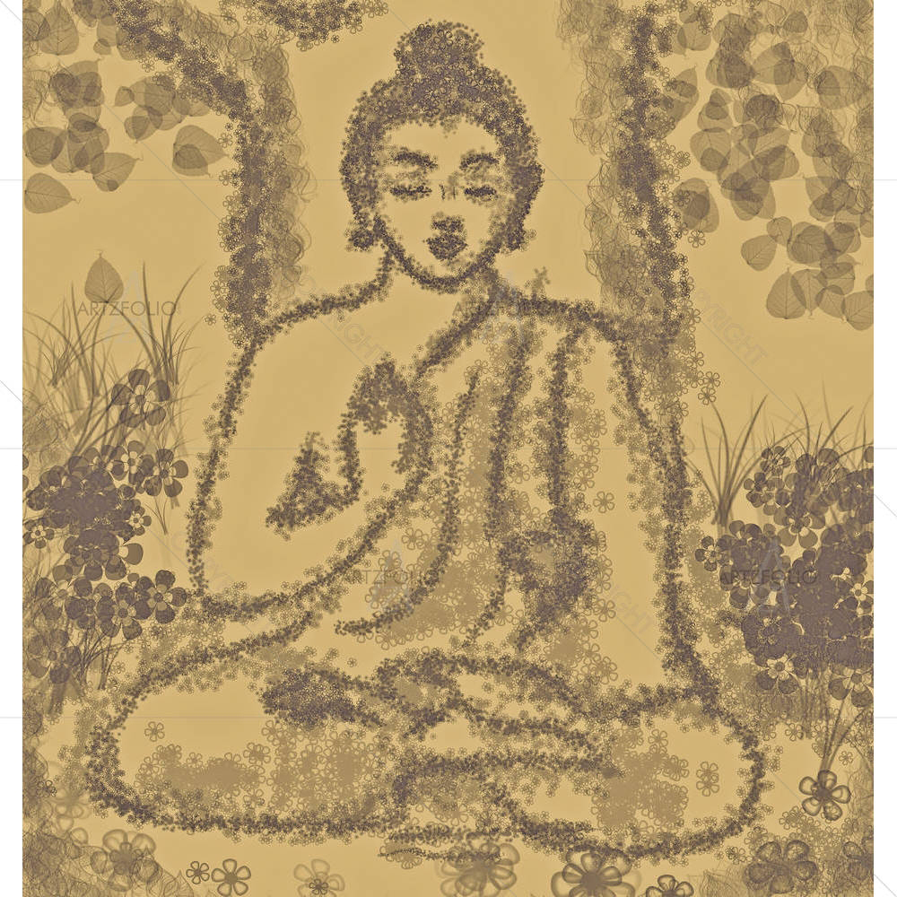 Meditating Buddha — custom-size art design 5003226