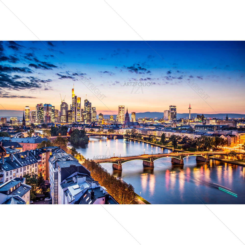 Frankfurt, Germany At The Cathedral — custom-size art design 5003240