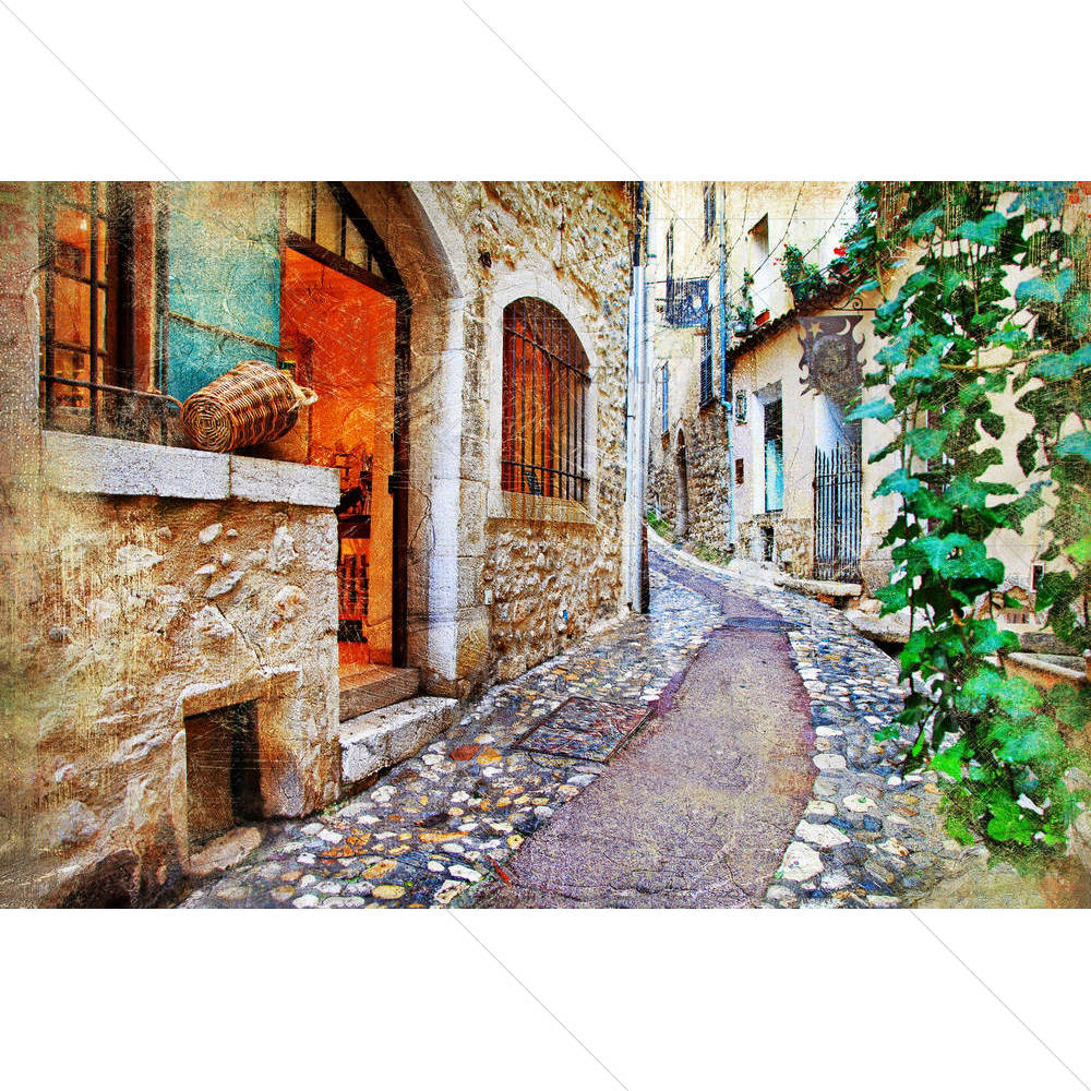 Charming Streets Of French Villages D1 — custom-size art design 5003269