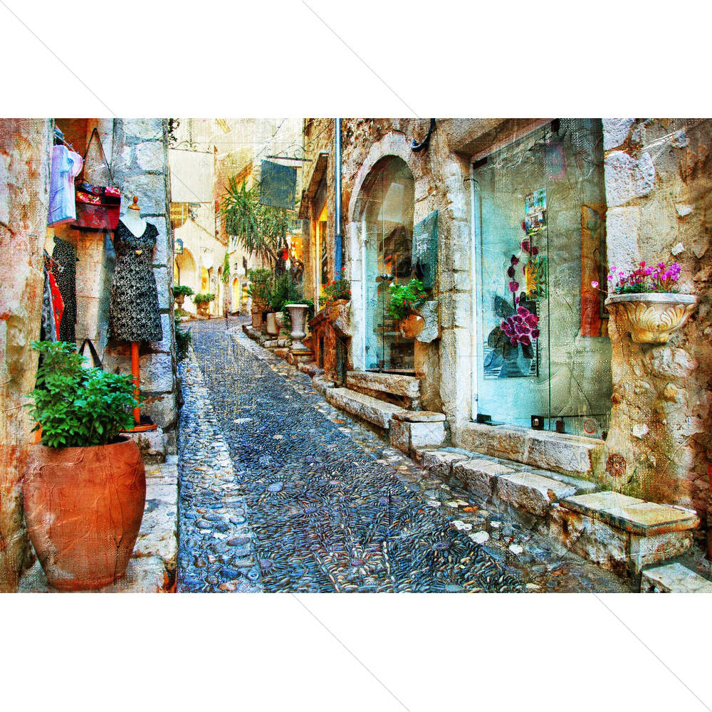 Charming Streets Of French Villages D2 — custom-size art design 5003270