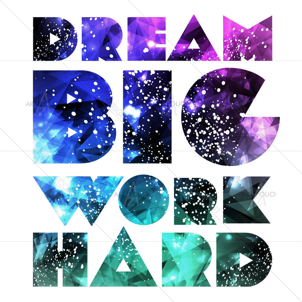 Typographical Galaxy Design D1 — custom-size art design 5003272