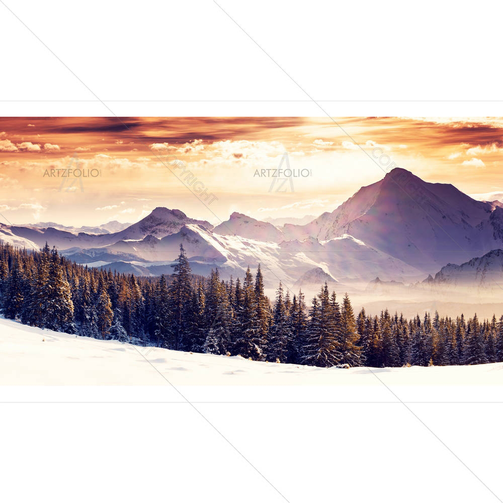 Winter Landscape Austria, Europe D1 — Devotional custom art by ArtzFolio