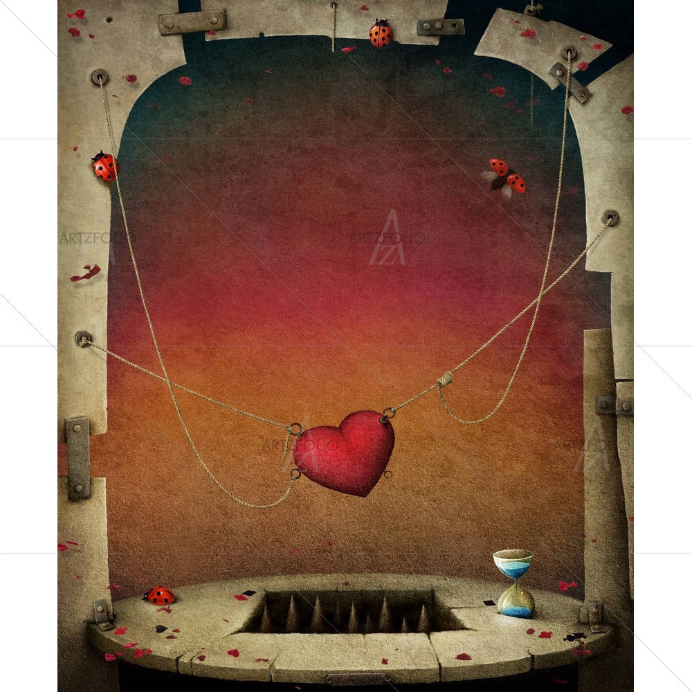 Abstract Hearts — custom-size art design 5003302