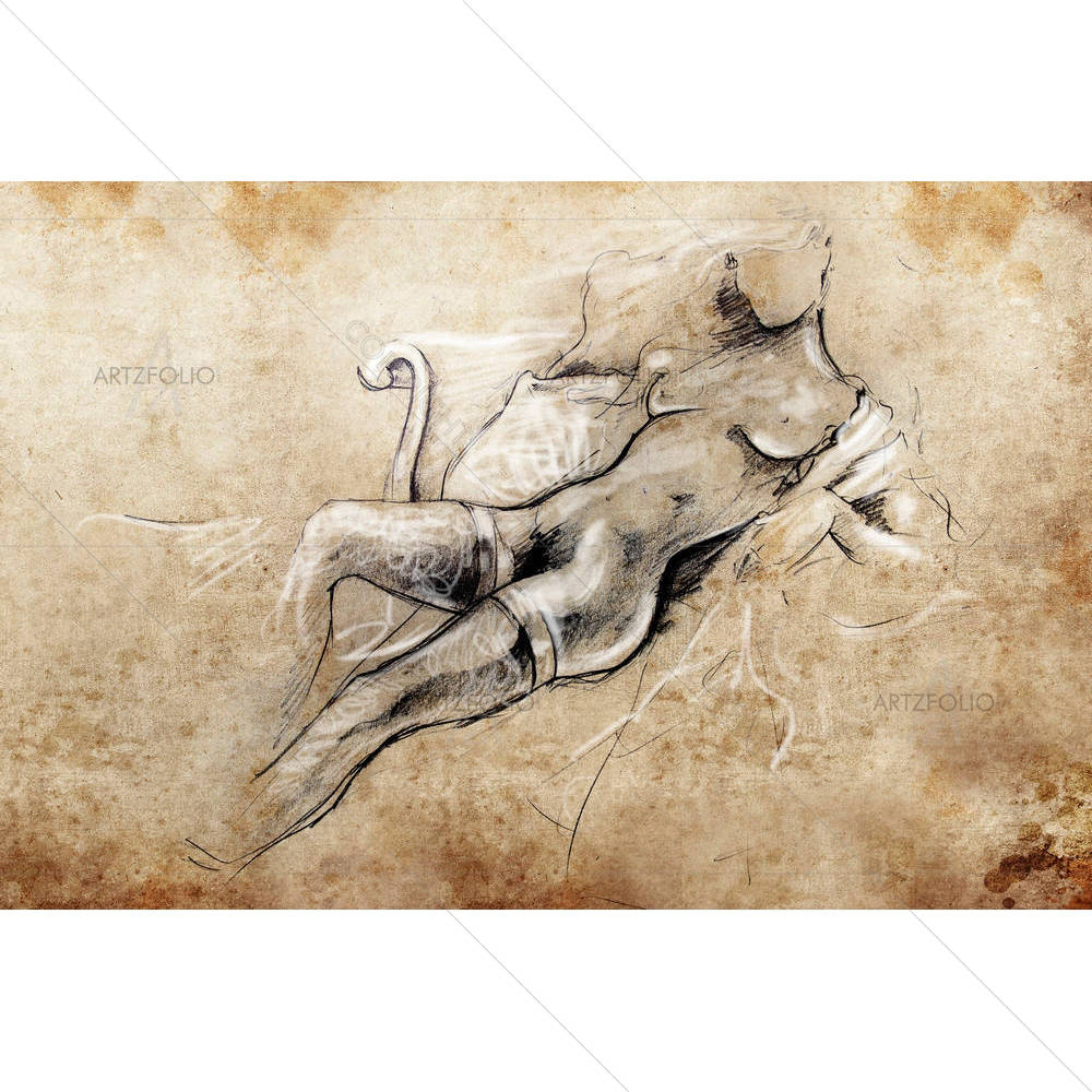 Lady Tattoo — custom-size art design 5003321