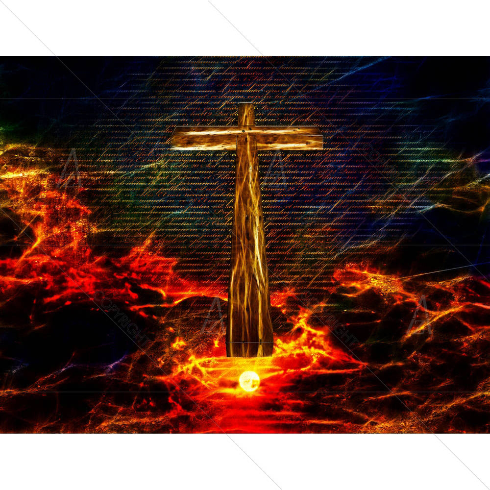 Cross In Sky D2 — Devotional custom art by ArtzFolio
