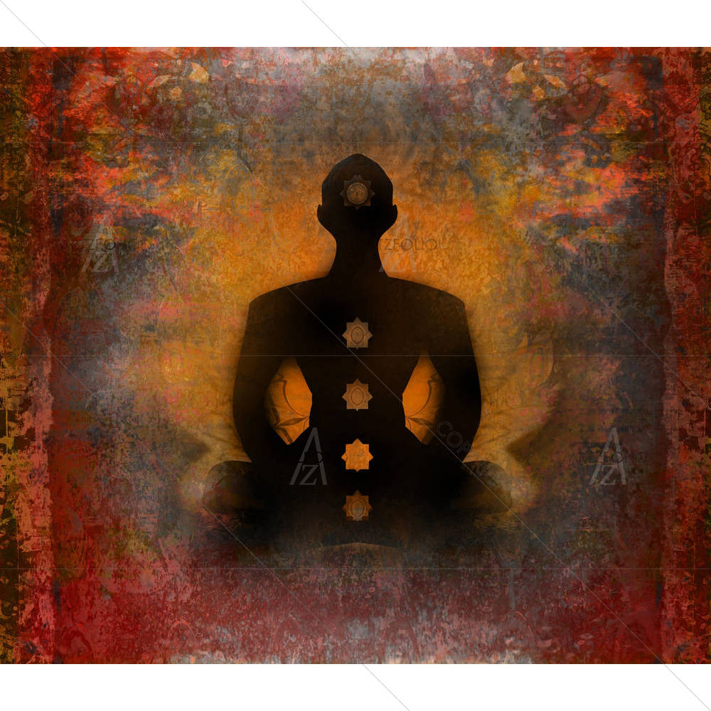 Yoga Lotus Pose D8 — custom-size art design 5003338