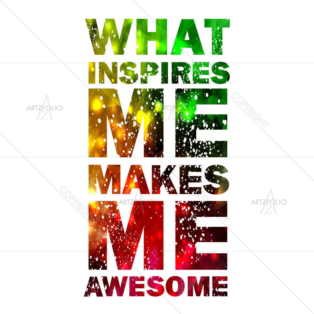 Typographical Galaxy Design D2 — Abstract custom art by ArtzFolio