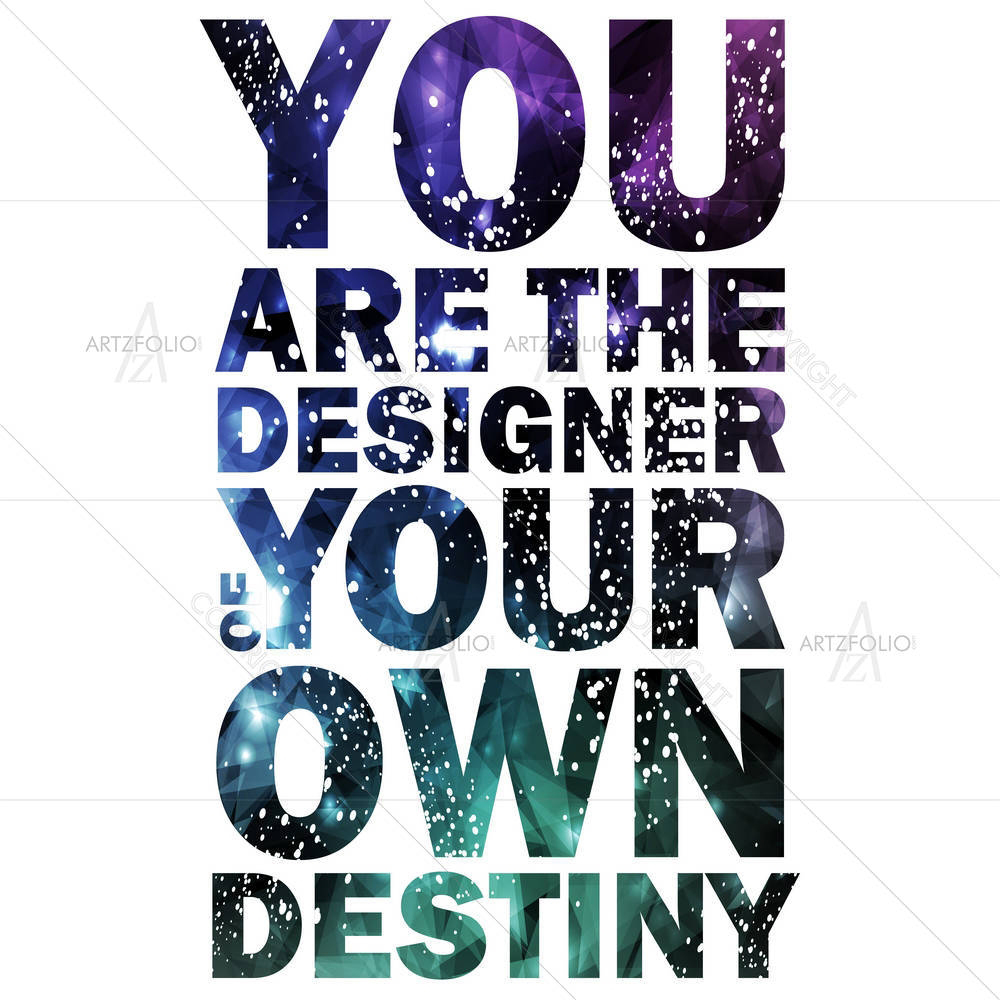 Typographical Galaxy Design D3 — custom-size art design 5003344