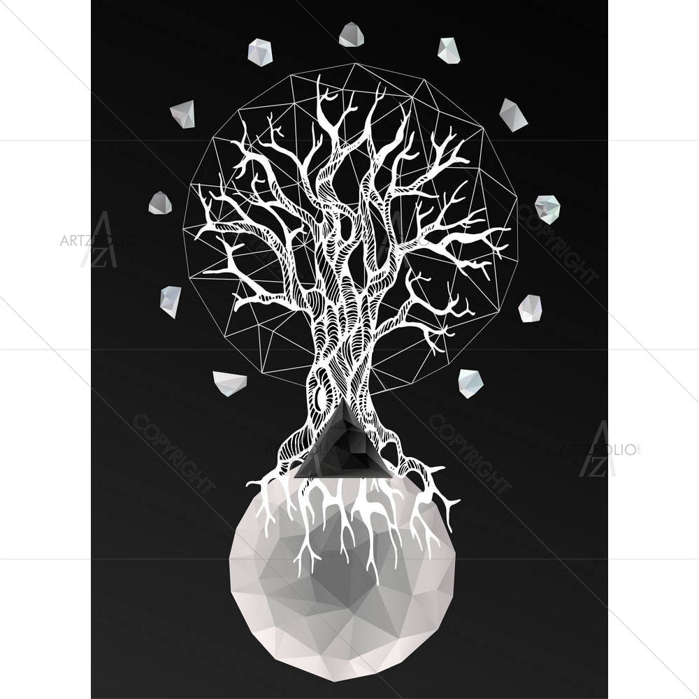 Crystal Design Element — custom-size art design 5003346