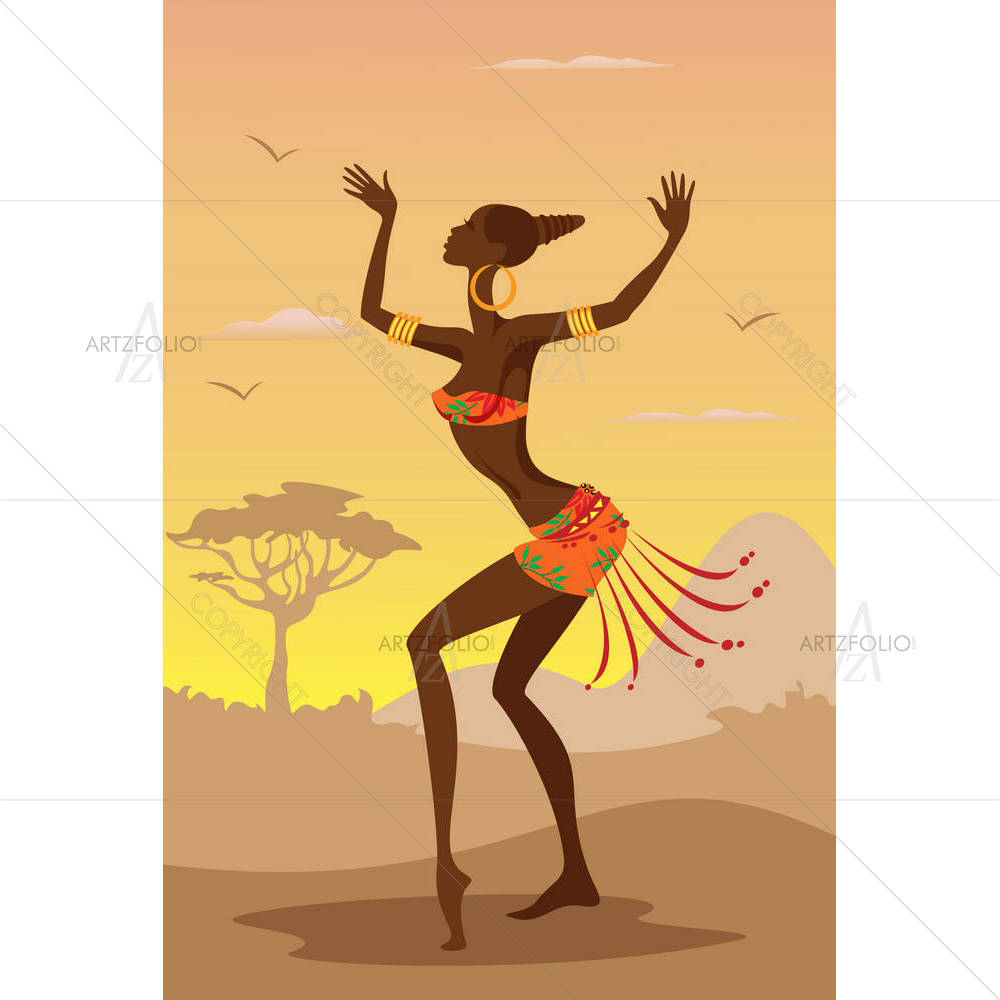 African Woman D2 — Adult custom art by ArtzFolio