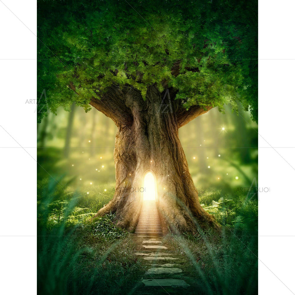Fantasy Tree House D1 — custom-size art design 5003358