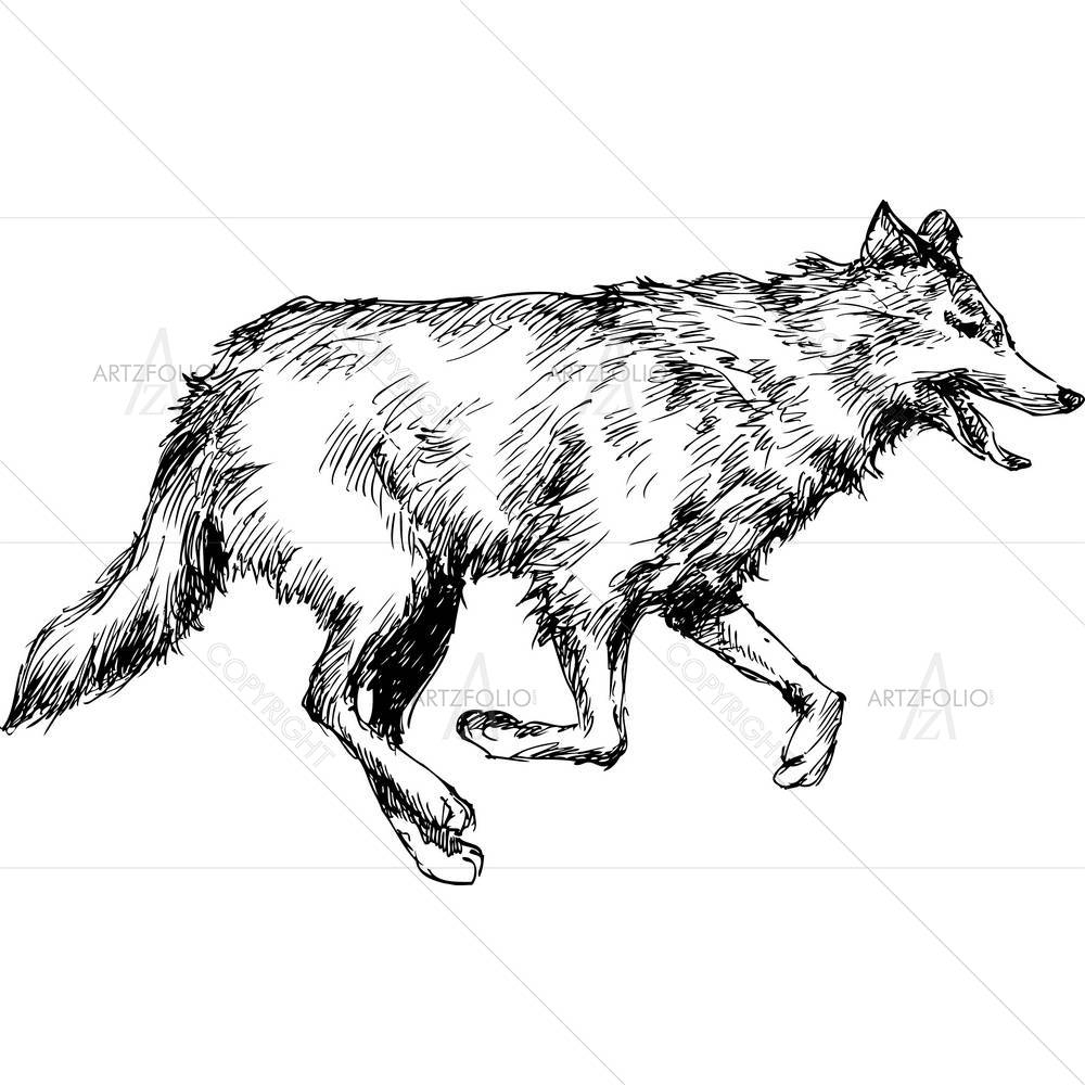 Wolf — Abstract custom art by ArtzFolio