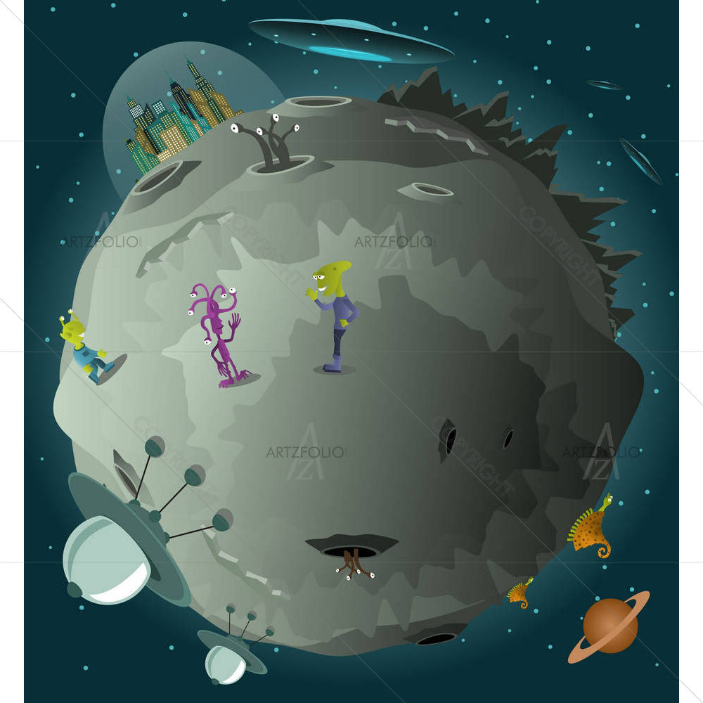 Planet Colonization — custom-size art design 5003362