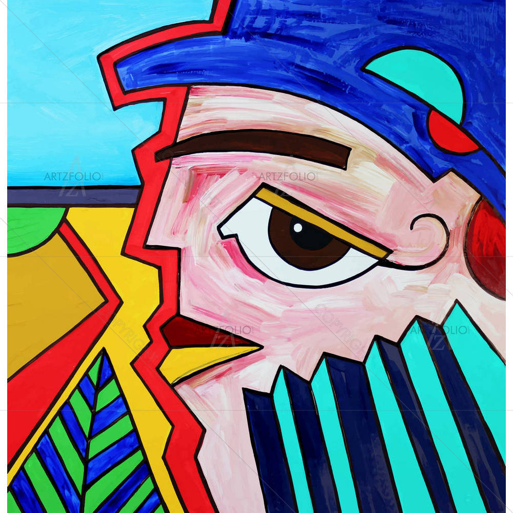 Man Portrait D2 — Abstract custom art by ArtzFolio