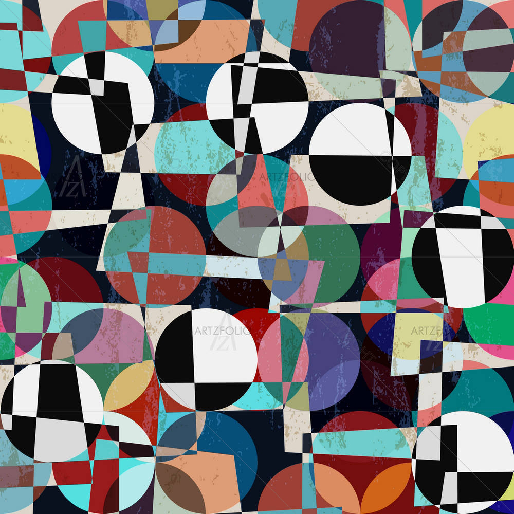 Abstract Geometrical Art D2 — Abstract custom art by ArtzFolio