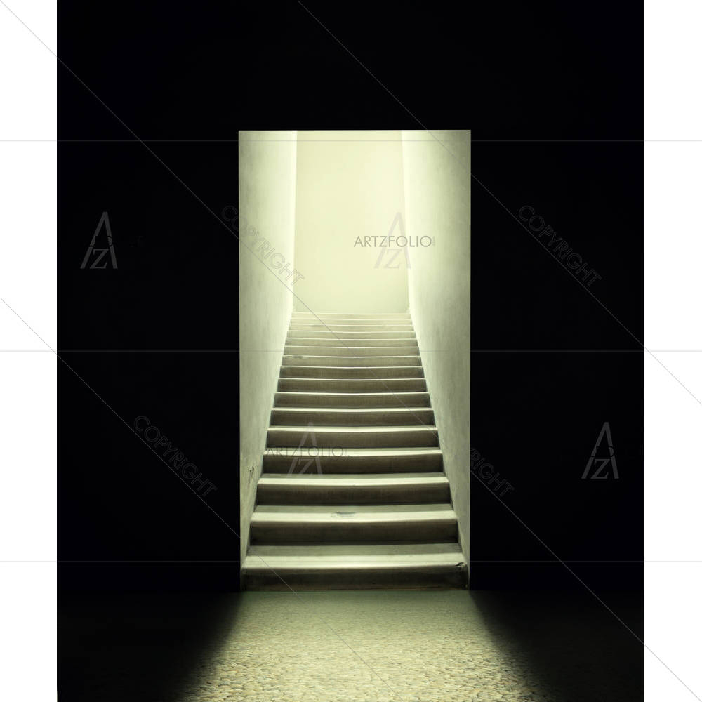 Staircase Inside A Room — custom-size art design 5003388