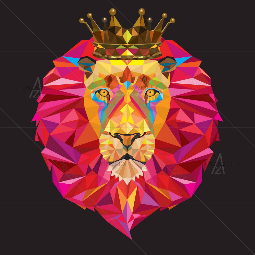King Lion Head — custom-size art design 5003405