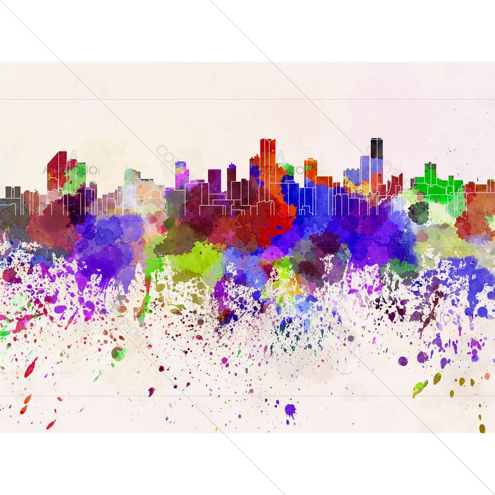 Bogota Skyline, Colombia, South America — custom-size art design 5003415