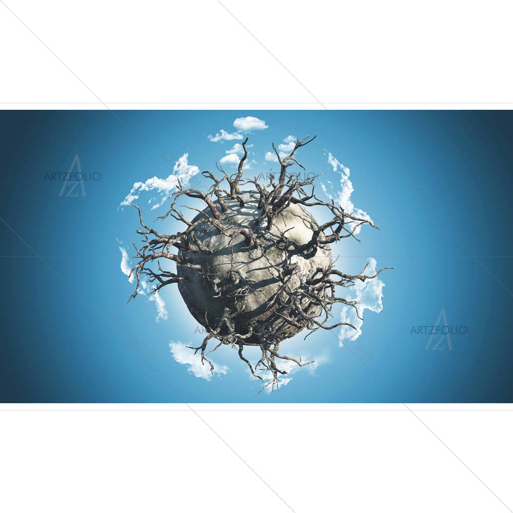 Planet Covered With Dead Trees — custom-size art design 5003444