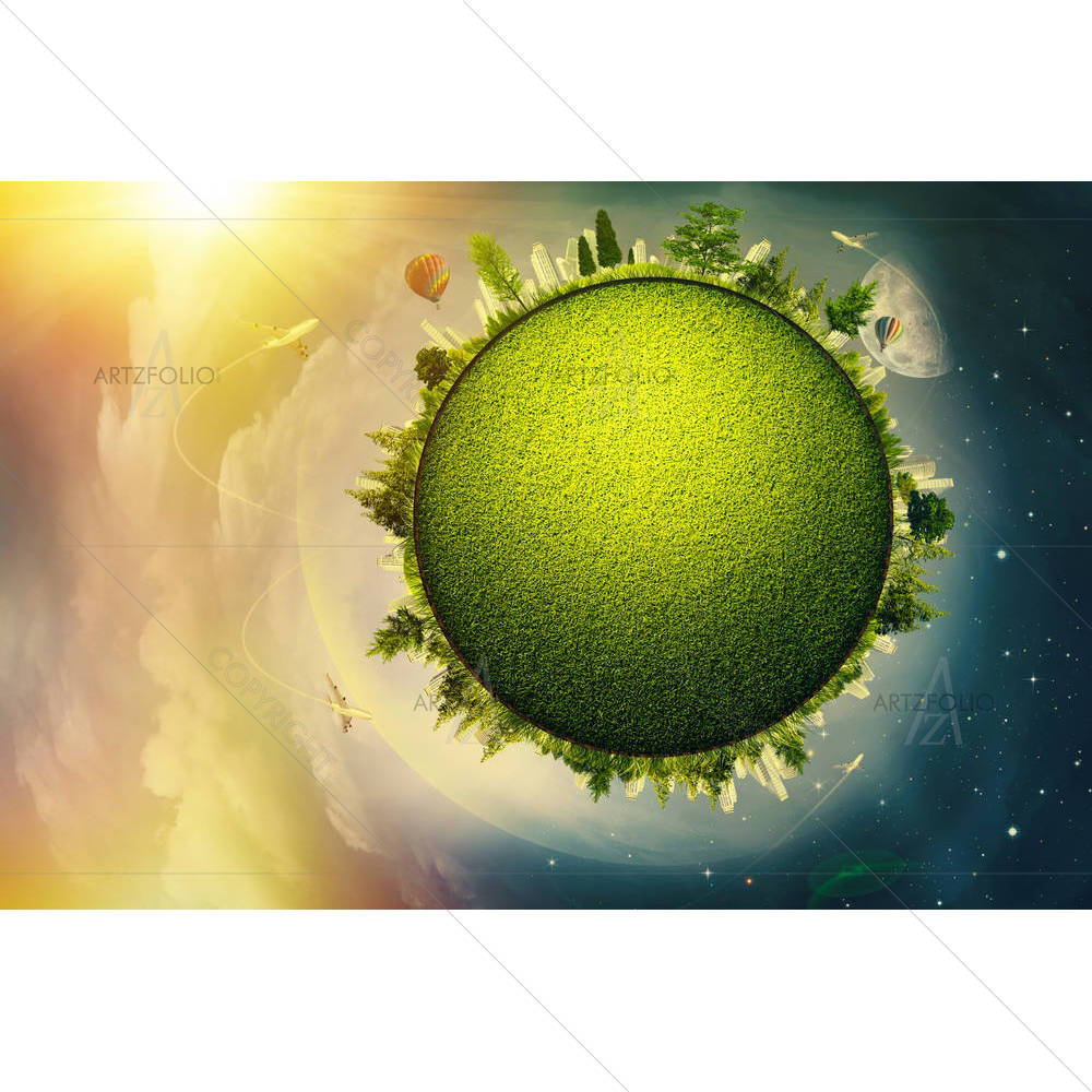 Global Eco Artwork — custom-size art design 5003454
