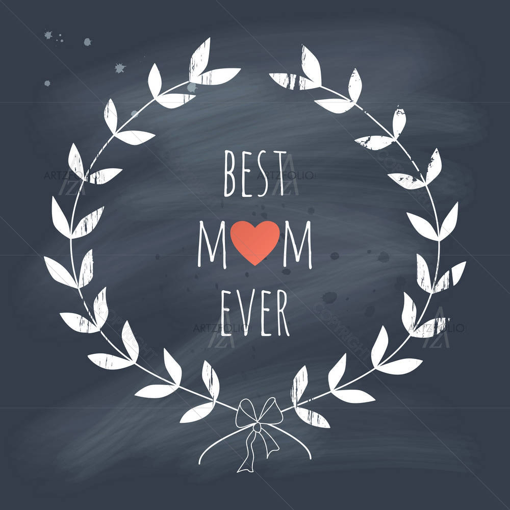 Best Mom Ever D1 — custom-size art design 5003460