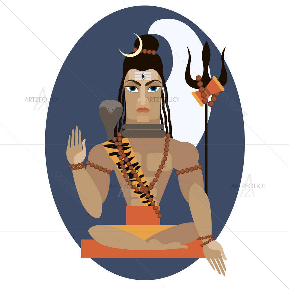 Hindu Deity Lord Shiva — custom-size art design 5003465